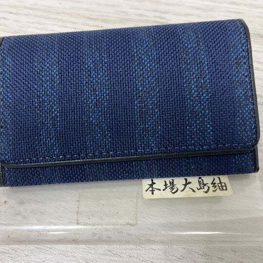 画像13857：大島紬　財布