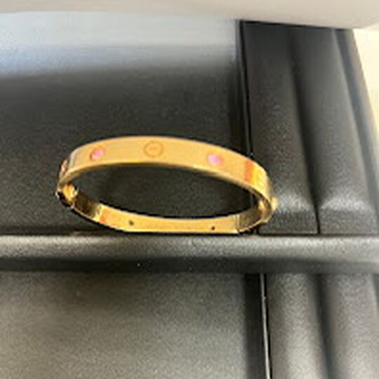 画像1631：カルティエ　ラブブレス　ハーフピンクサファイア