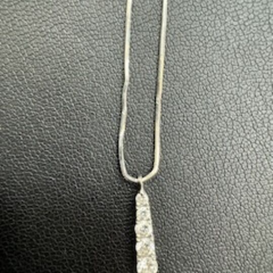 画像1667：ヴァンドーム青山　Pt950/Pt850ネックレス　メレD0.4ct 4.6g