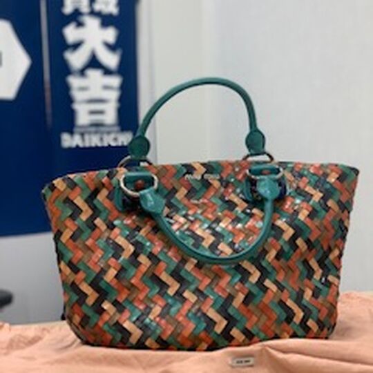 画像2551：ミュウミュウ　ハンドバック　マルチカラー