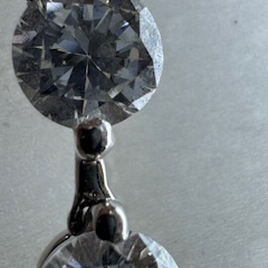画像3316：K18WGネックレス D1.3ct