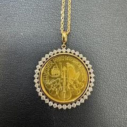 画像3965：ウィーン金貨　ネックレス